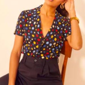 Reformation Cuba Top in Fiesta print